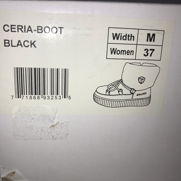 Like New Pajar Canada Ceria Boot Black Color Size/6.5 - Picture 3 of 13
